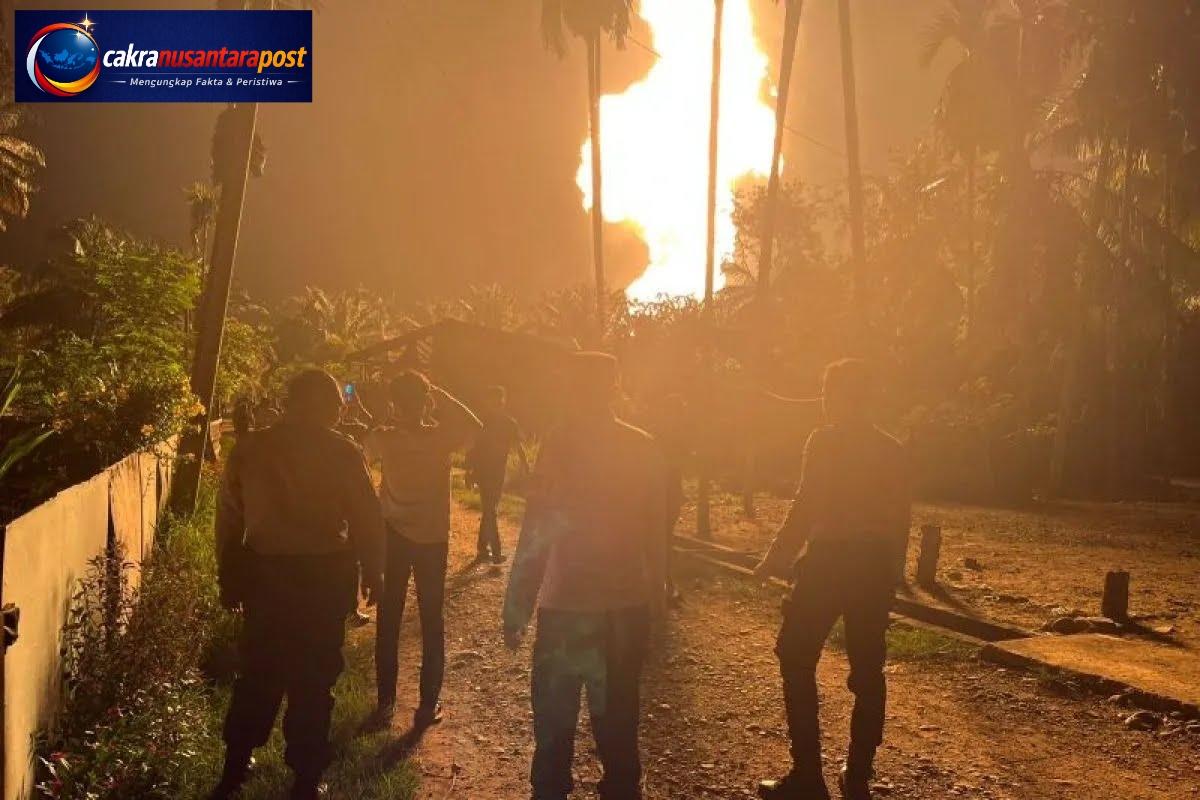 Semburan Api di Aceh Utara Dipastikan Bukan dari Sumur Migas PGE, Puluhan Warga Masih Mengungsi