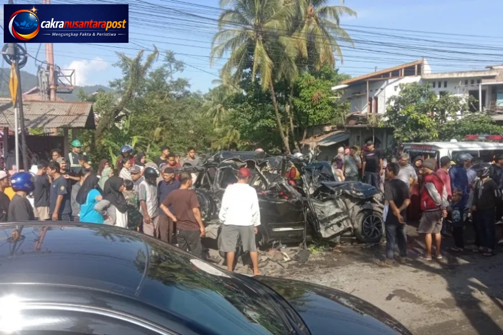 Kecelakaan Beruntun di Jembatan Padang Besi, Sejumlah Kendaraan Ringsek dan Lalu Lintas Lumpuh