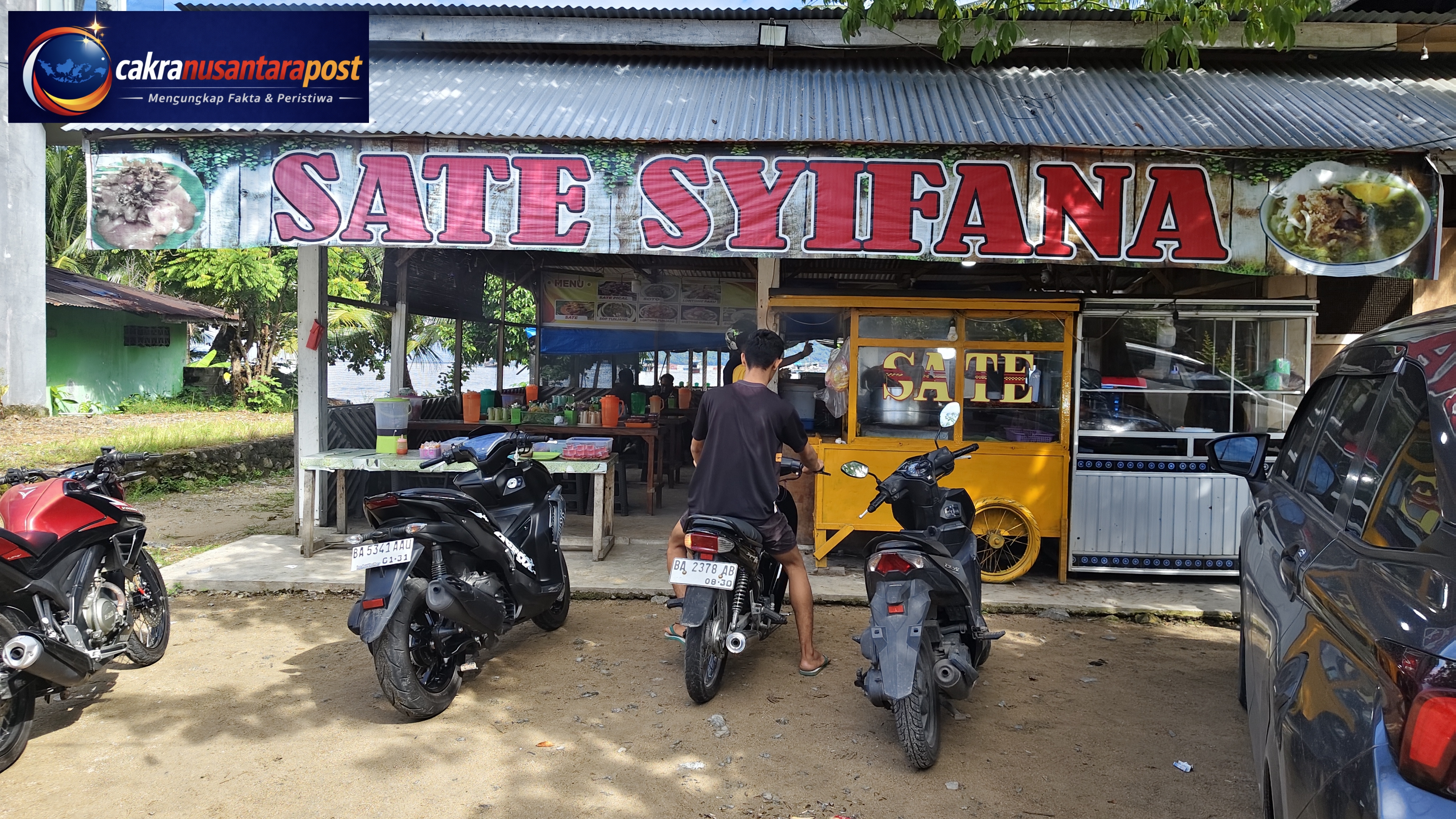 Sate Syifana, Kuliner Favorit di Bungus dengan Pemandangan Pantai yang Memikat