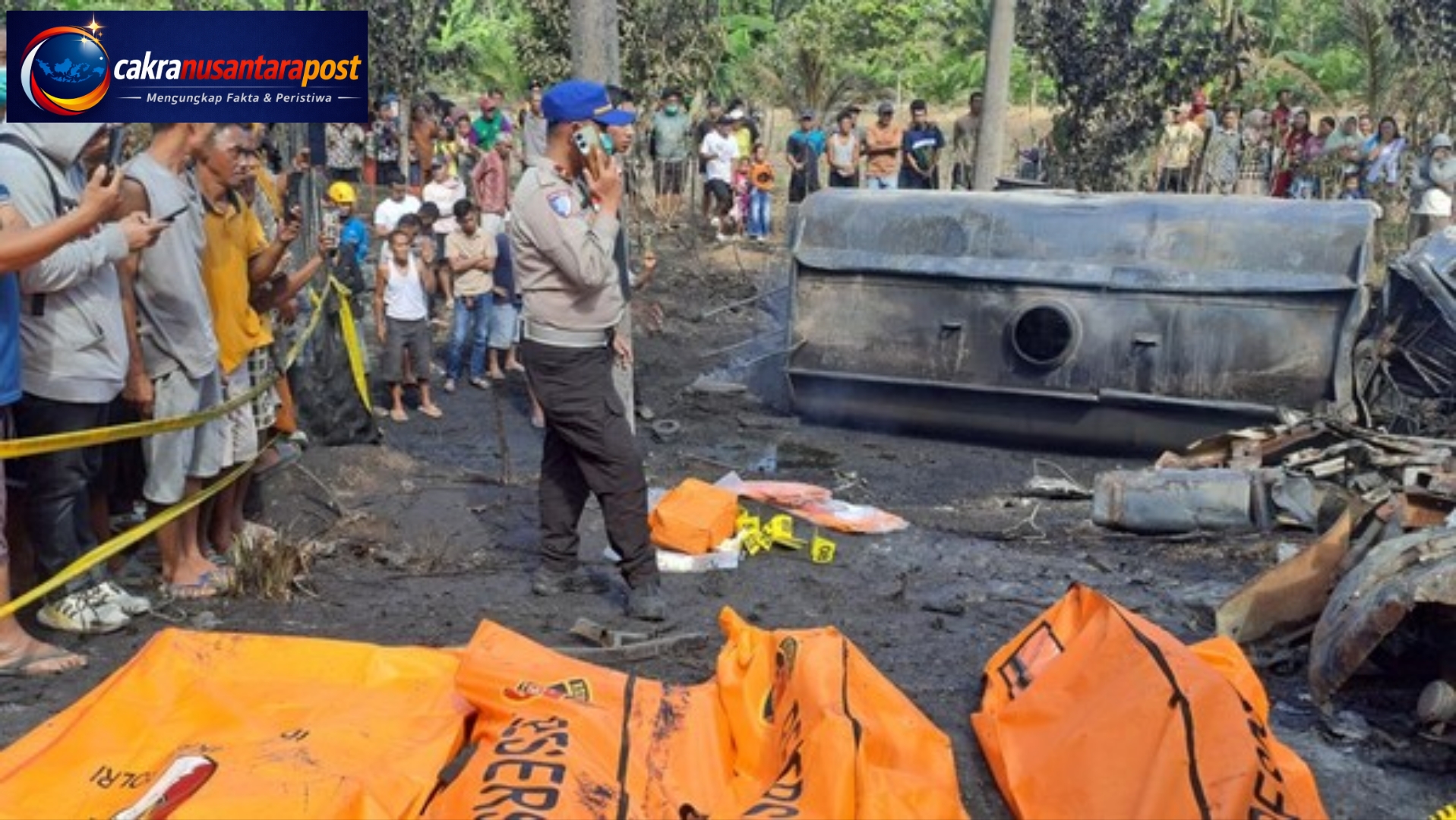 Maut di Jalinsum Muratara, Bus ALS dan Truk Tangki Adu Kambing, Belasan Korban Tewas