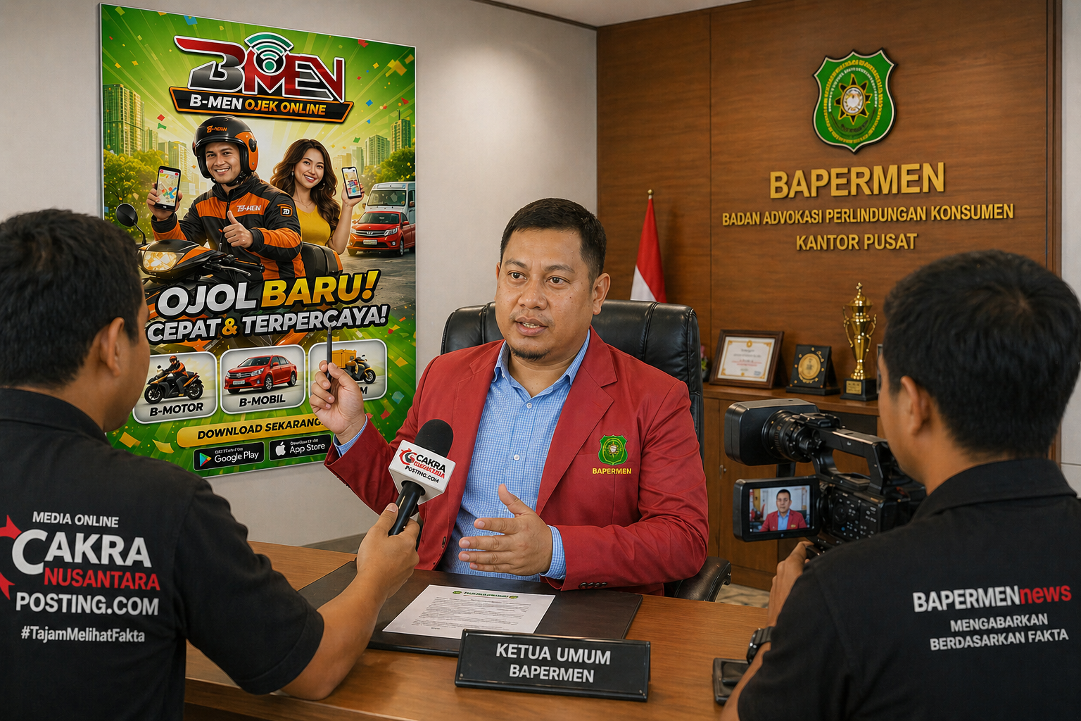 BAPERMEN Luncurkan Aplikasi B-MEN, Dorong UMKM hingga Bantu Masyarakat Kurang Mampu