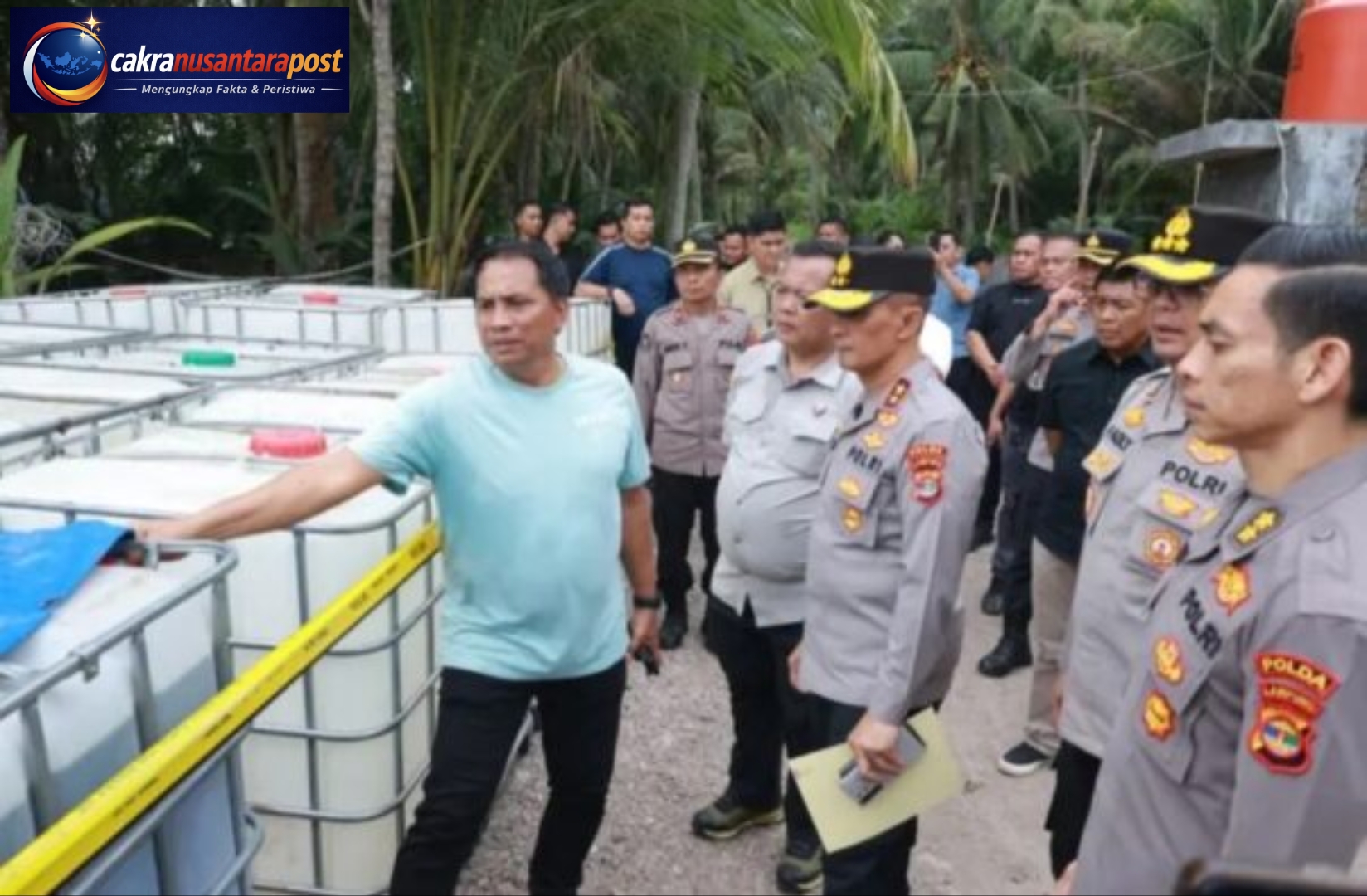 Polda Lampung Serahkan 29 Tersangka Kasus Solar Ilegal ke Kejari Pesawaran